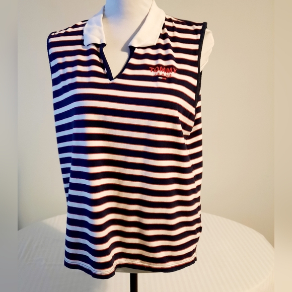 Tommy Hilfiger Tops - Tommy Jeans Striped Polo Top Size XL